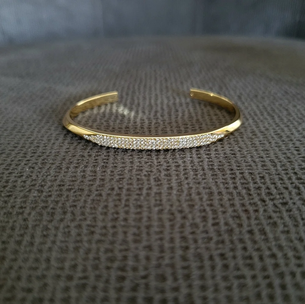 Kate Spade♠️ "Raise the Bar" Gold💛 Open Cuff Bracelet - NWT - Picture 5 of 12